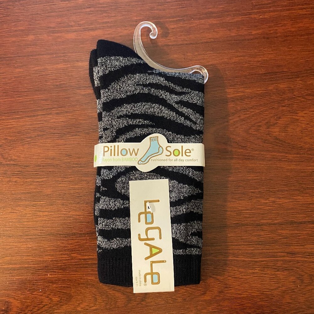 Crew-Length Socks Single Pair "Zebra"